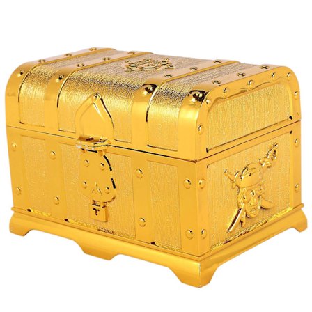 Pirat Skattkiste Dekorativ Skattkiste Minneskiste Smykkeskrin Plast Leke Skattkister Par