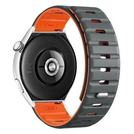 Huawei Watch GT 5 Pro 46mm Klockarmband 22mm - Grå/Orange