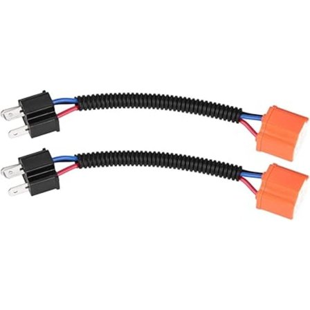 50 st Keramikomvandlingskabeladapterkabelomvandlingskontakttråd för strålkastare dimljussele H4-uttag förlängningsssele