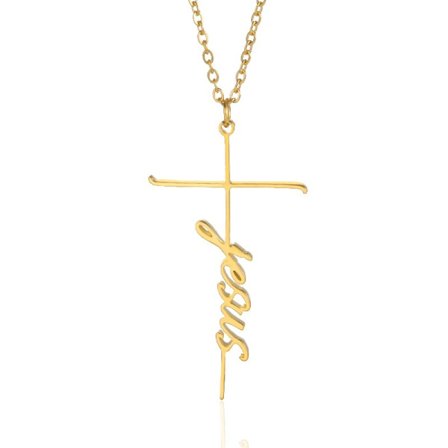 Religiösa smycken Jesus Cross halsband för kvinnor