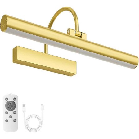 Ladattava akkukäyttöinen tauluvalo, 3 värilämpötilaa, johdoton tauluvalo kaukosäätimellä