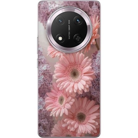 Kompatibelt Mobilskal till Honor Honor Magic7 Lite Blomsterdesign Rosa Blommor