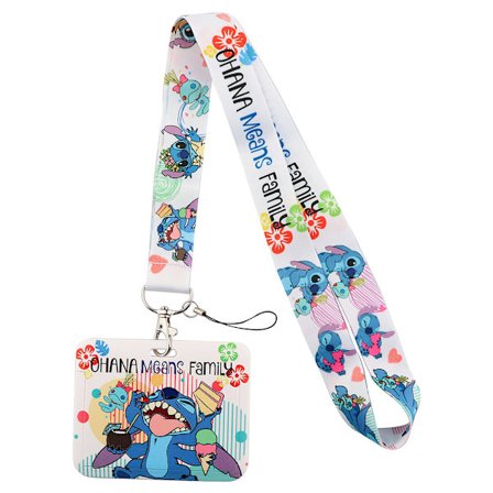 Lilo & Stitch Lanyard - ID-kortholder for kontor og skole, halskjede for telefon
