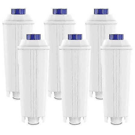 6-pak Kaffemaskinefiltre til Delonghi Dlsc002 Filter Ecam, Esam, Etam, Bco, Ec med Aktiveret
