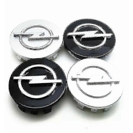 4 stk. Opel 56mm 59mm 60mm 64mm 68mm Bil Hjul Center Nav Kapsler Sort Sølv Fælge Dækning Auto Logo Badge Emblem Dele Tilbehør Navkapsler