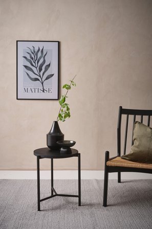 Jotex - Sidebord Ø 40,5 Cm Black mdf / metall - SEGAL - Kjøp Sidebord & småbord hos Jotex