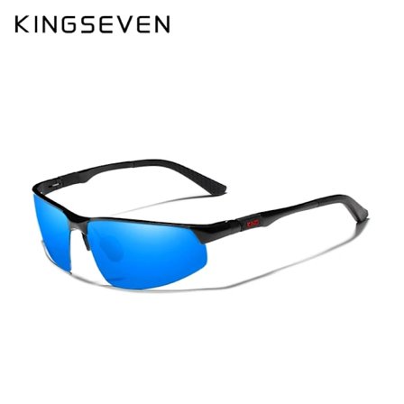 KINGSEVEN Driving Series Polarized Men Aluminium Solglasögon Blå Spegel Lens Man Solglasögon Aviation Dam För Män Glasögon 9121