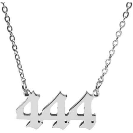 Engle-Tal-Halskæde til Kvinder. 18k Forgyldt 111 222 333 444 555 666 777 888 999 Vedhæng