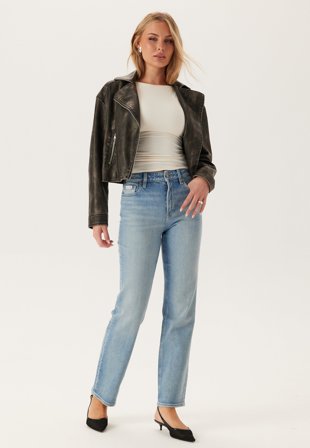 Calvin Klein Jeans-High Rise Straight Lt Cape-28/RG