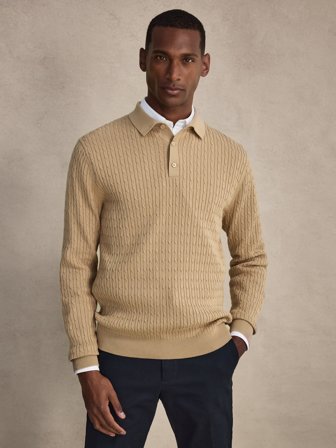 Camel Polo Shirt Regular Fit