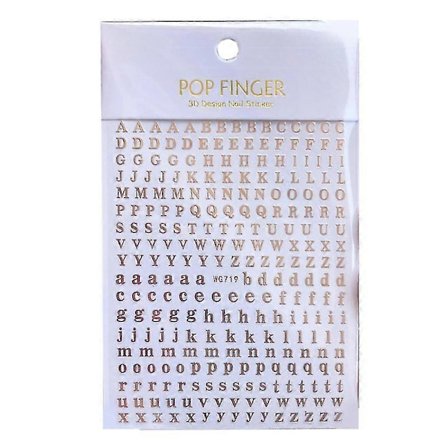 26 bogstaver Store og små bogstaver Selvklæbende klistermærker til kuverter