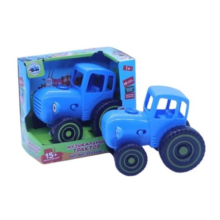Musikalisk blå traktor jul leksak bil present