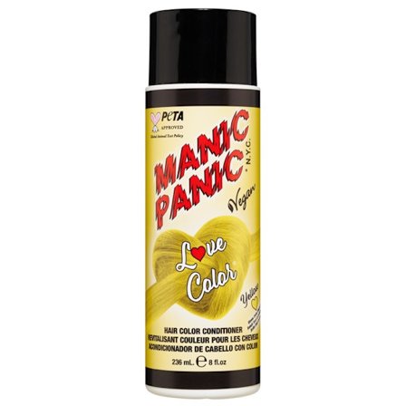 Manic Panic Love Color Hair Color Depositing Conditioner Yellow Heart 236ml