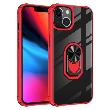Iphone 13 - Shockproof Hybrid Ring Skal - Röd