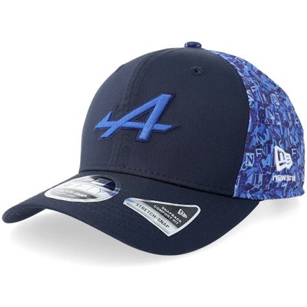 New Era - Azul adjustable Gorra - Alpine F1 26 All Over Print 9FIFTY Stretch-snap Navy Adjustable @ Hatstore