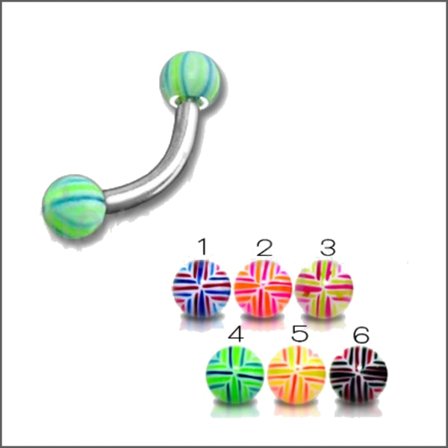 SS Øjenbryn Banana med UV-kugler