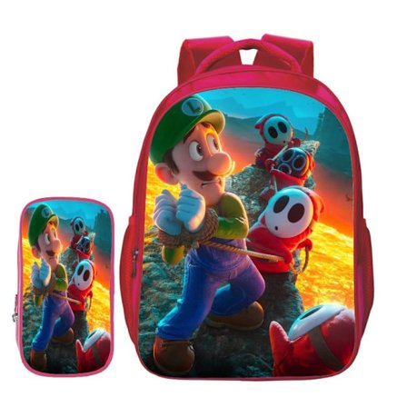 Super Mario Rygsæk Anime Børn Skoletaske