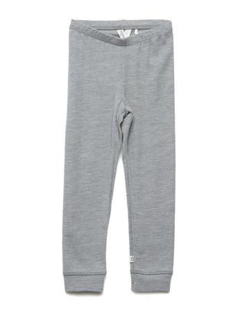 Woolly Leggings Leggings Base Layer Bottoms Grå Müsli By Green Cotton