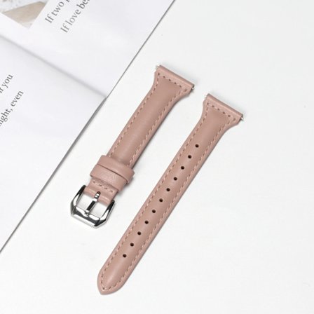 22mm 20mm Slim Läderarmband För Samsung Galaxy watch 7/FE/6/5/5pro/4 Classic/active 2 sportarmband Huawei watch GT 4-3 band