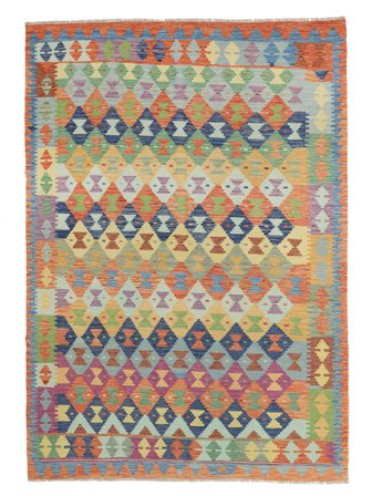 Kilim Afghan Old Style Rug Oriental Dark Red/Brown (Wool, Afghanistan)