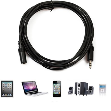 3 Meters 3.5mm AUX Ljudkabel (M-F)