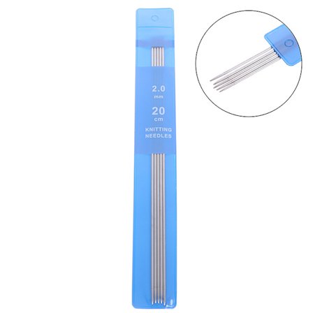 20 cm tröja dubbelspetsad rakt stickverktyg