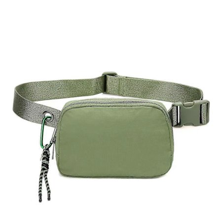 Midjeväskor för Kvinnor Män, Grå Crossbody Midjeväskor, Unisex Mini Bältesväska med Justerbar Rem, Mode Cross Body Midjeväskor för Resor Casual R