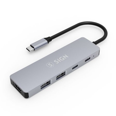 SiGN HUB USB-C till USB-A / USB-C / PD / HDMI