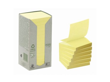 POST-IT Notes Z-block rec 76x76gul 16/fp - Lyreco - Kontorsmaterial - Notes och Post-It - Notes - Z-block