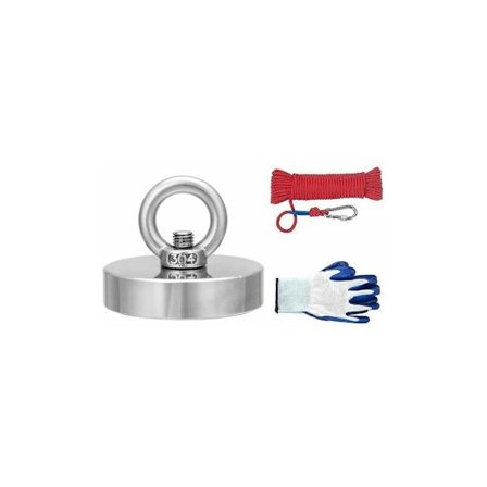 35-600 kg neodymmagnet för fiske och räddning med 20 m rep och handskar för detektering av DOPA-metallskyttar