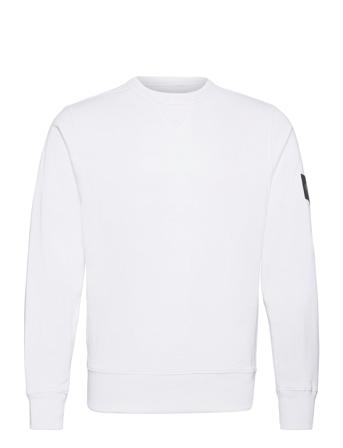 Monogram Sleeve Badge Cn Sweat-shirt Tröja Vit Calvin Klein Jeans
