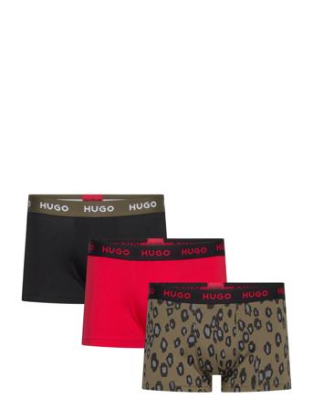 Trunk Triplet Design Designers Boxers Red HUGO