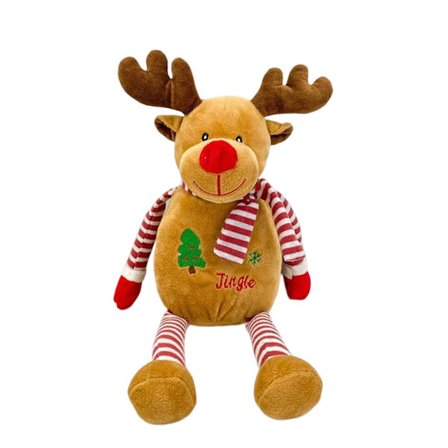 Christmas Reindeer Plush Toy, Cute High-Quality Stuffed Animal for Kids, Birthday Gift