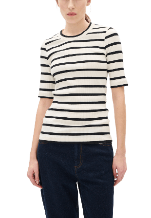 Inwear DagnaIW Striped T-Shirt T-shirts Dam Svart S