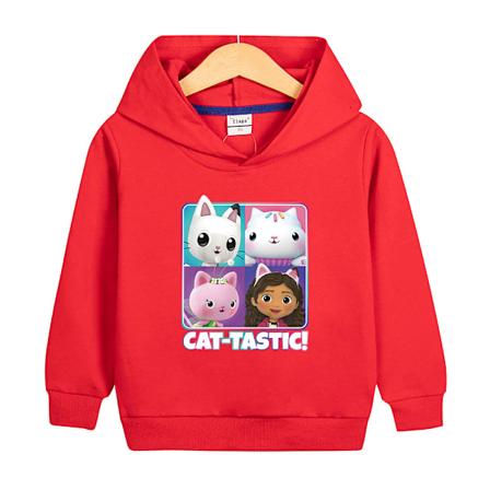 Hoodies Gabby's Dollhouse Trøje Kappa Gave Rød 120cm Red