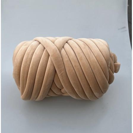 1KG 1000G Super Velvet Chunky Garn Tykt Bulky Giant Tråd Hvid Taske til Håndstrikning DIY Arm Blød Stor Tæppe Tæppe 자이언트얀 Khaki 1KG