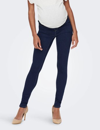 Only Maternity Olmrain Life Reg Sk Jegging Dbd Dnm Noos - Navy - XXL x 32