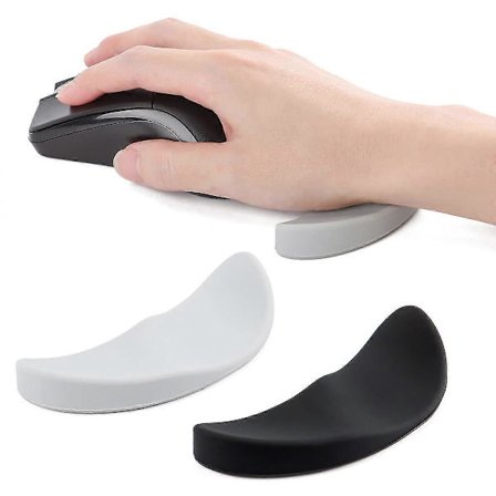 Ergonomisk musehåndledsstøtte, glat glidende håndfladestøttepude til karpaltunnelsyndrom smerte lindring på kontor og gaming