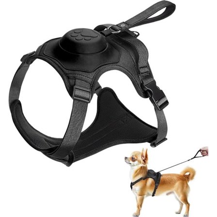 2-i-1 Hundesele og Bånd - Ingen Dra Hundesele, Automatisk Lås