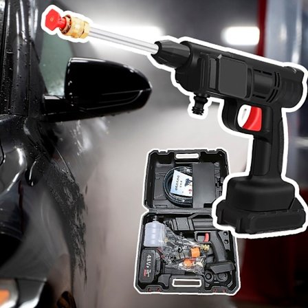 Högtryckstvätt 7 bar/101 PSI - med batteri 200W inkl. laddare -