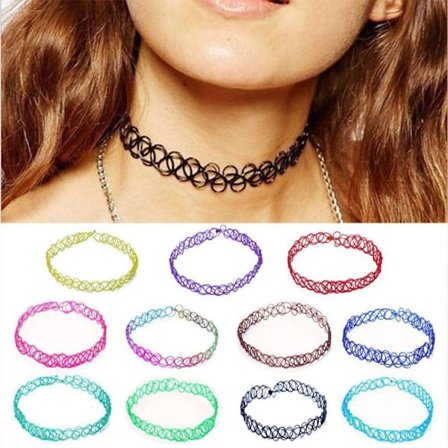 12-pack Choker Halsband - One size Svart