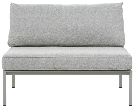 Brafab Upper Modulsoffa mittdel Light Grey/Digi Grey, Utemöbler