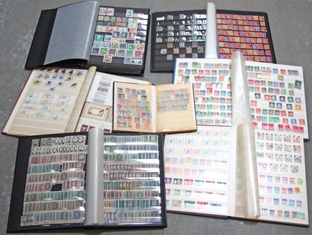 Hele verden ca. 1850-2000 - Dublet samling i 7 indstiksbøger