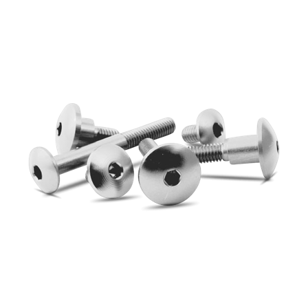 Valter Moto Screw Button Head M6 Gray