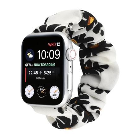 Armband Scrunchie Apple Watch 1/2/3/4/5/6/se 38/40mm Svart Maskr Svart