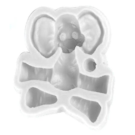 3D Elefant Silikon Fondant Form Kage Dekoration Clate Bageform