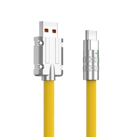 Typ C snabbladdare USB -kabel GUL