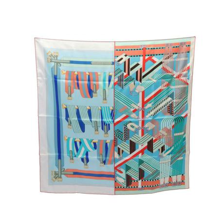 Hermès Vintage Pre-owned Scarf blå, Dam Vintage Accessoarer, Dam, Storlek: ONE SIZE