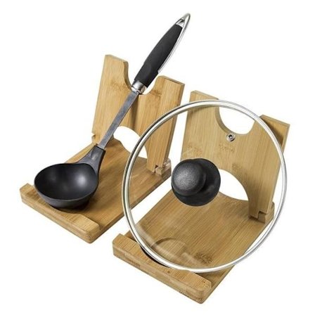 Bambus Skeholder Låg Holder Køkkenredskaber