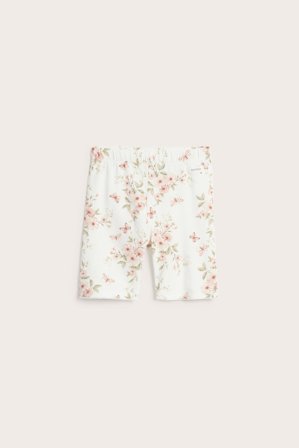 Newbie | Blommiga cykelbyxor Offwhite 98 | Barn